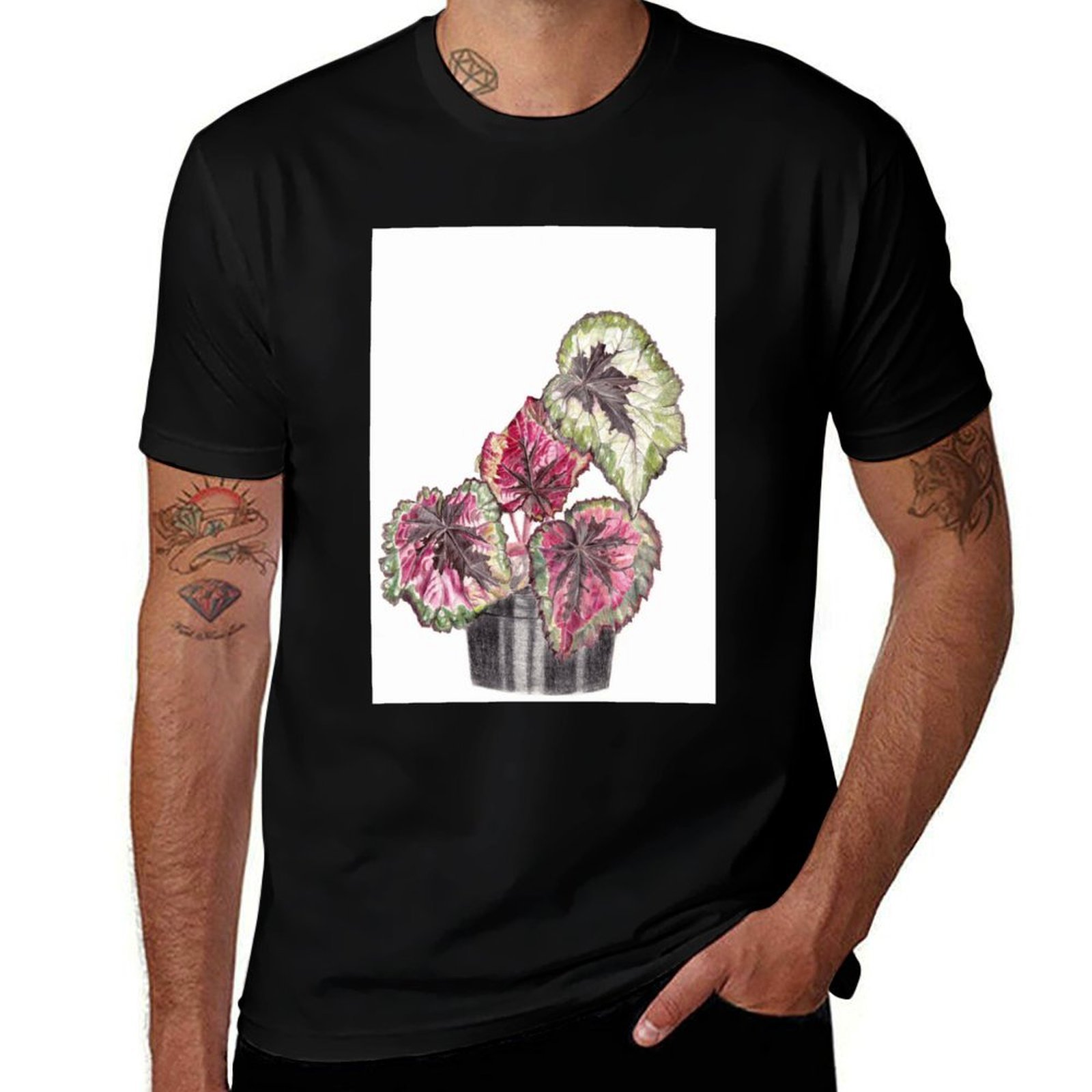 Begonia Rex - ベゴニアレックス Tシャツ コンフォートストレッチTシャツ
