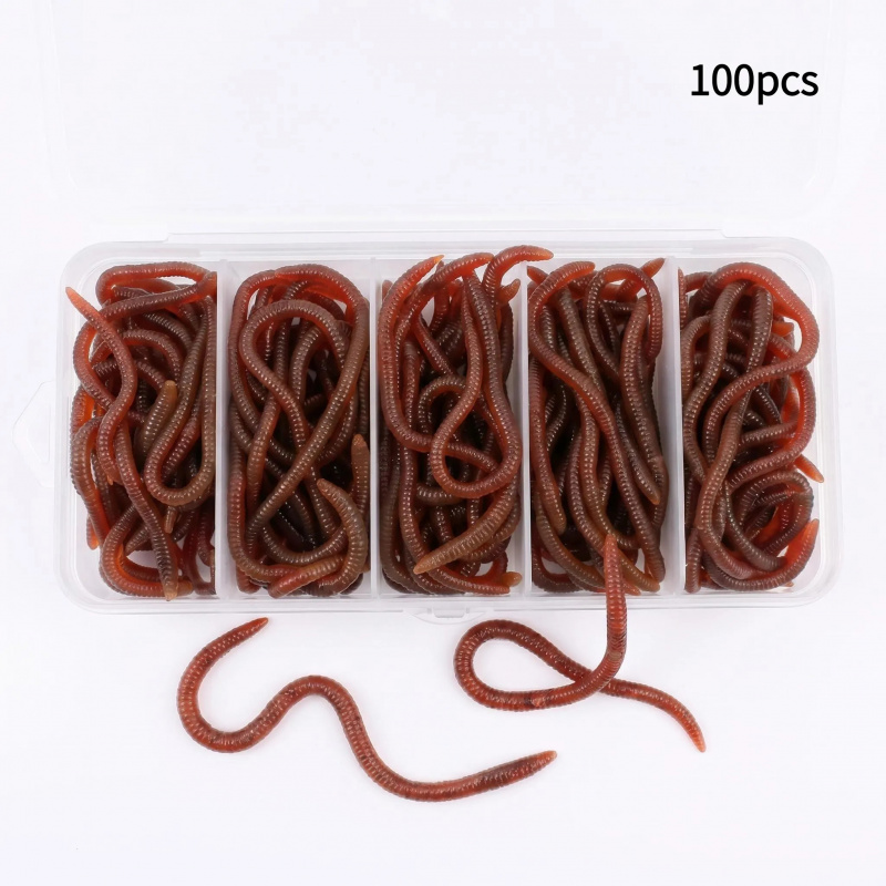 100個入り ソフトルアー バス ブリム ブラッドワーム フ - Aglaonema Red のレビューと価格
