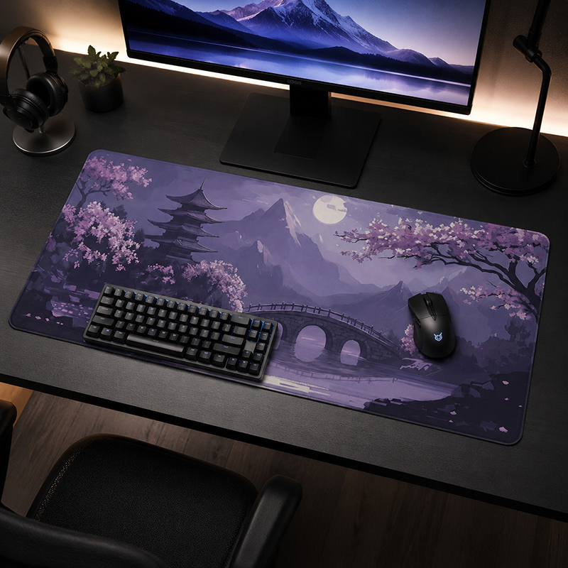マウスパッド ゲーマー パープル ムーンライト XL 大型  - Tradescantia Purple のレビューと価格